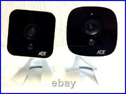 Lot of Two (2) ADT Outdoor Home Security Cameras OC845 & OC-835-V3 Waterproof HD
