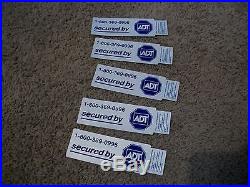 NEW ADT/ADEMCO/HONEYWELL Authentic Security Alarm Yard Sign & 5 STICKERS
