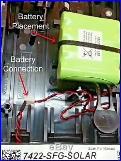 NEW STYLE ADT Solar LED Flashing Alarm Bell Box Decoy Dummy Kit + Battery Ref1b