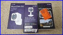 NEW Wyze OG Wired Indoor/Outdoor 1080p HD Home Security Camera WYZECGS-RB Qty 3