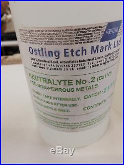Ostling Etchmark chemical engraving system 10 ADT with consumeables
