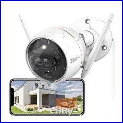 Outdoor Security Camera Dual Lens 1080P, Excellent Color Night Vision, Active