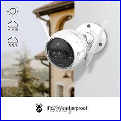 Outdoor Security Camera Dual Lens 1080P, Excellent Color Night Vision, Active