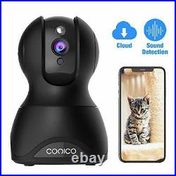 Pet Dog Camera, Conico 1080p Wireless IP Home Security Camera WiFi (Black2)