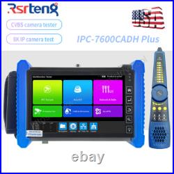 Rsrteng 4K CCTV Tester 7 HD CVI TVI AHD HDMI IP Camera Tester IPC-7600CADH Plus