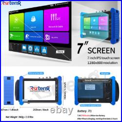 Rsrteng 7 8K Camera Tester AHD CVI TVI SDI TDR OPM VLS IPC-7600COVTADHS Plus