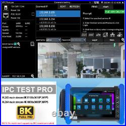 Rsrteng 7 8K IPC-7600C Plus Security Camera Tester 4K CCTV Monitor POE US