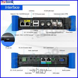 Rsrteng 7 Inch 8K AHD CVI TVI SDI VGA HDMI CCTV Tester IPC-7600COVTADHS Plus