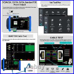 Rsrteng 7in 8K Security Camera Monitor CCTV Tester CVI TVI SDI AHD HDMI VGA POE