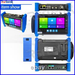 Rsrteng 7inch CCTV Tester 4K AHD CVI TVI SDI Camera Monitor VGA HDMI TDR OPM POE