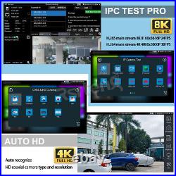 Rsrteng 7inch CCTV Tester 4K AHD CVI TVI SDI Camera Monitor VGA HDMI TDR OPM POE