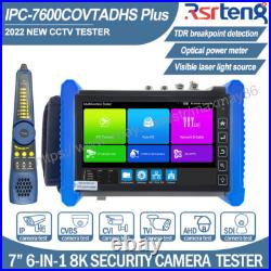 Rsrteng 8K IP CCTV Camera Monitor Tester 4K AHD CVI TVI SDI VGA HDMI TDR OPM VLS