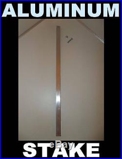 SECURITY YARD SIGN METAL STAKE POST POLE 21x3/4x3/4 ALUMINUM FITS ADT+BRINKS