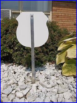 SECURITY YARD SIGN METAL STAKE STAND POST POLE HOLDER ALUMINUM FITS ADT+BRINKS