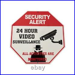 Security Alert Surveillance Signs (12x12) like ADT. 300 Pack