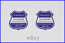 SimpliSafe security sign, window decal, sticker (ADT Frontpoint Vivint)