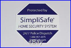 SimpliSafe security sign, yard sign, decal, post, ADT Frontpoint Vivint