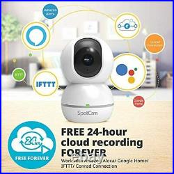 SpotCam Eva 2 Wireless Home Security Camera, 1080p FHD, Indoor, Night Vision, Tw