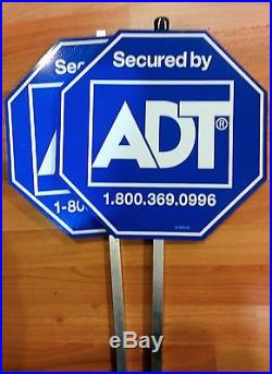 TODAY ONLY, ADT Home Security Yard Alarm Sign, Buy 1 Get 1 Free
