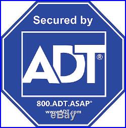 Weatherproof ADT Home Security Window and Door Stickers