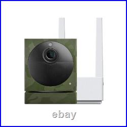 Wireless Outdoor Surveillance Security Camera Green Camo Includes Base Station