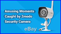 Zmodo Outdoor Security Camera (2 Pack), Smart Home 1080p Full HD Indoor Outdoor